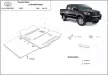 Ocelový kryt diferenciálu SCUT pro Toyota Hilux 2004-2015