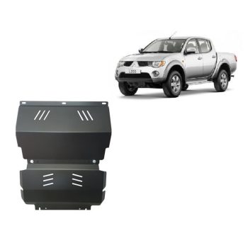   Mitsubishi L200 2005-2015 SCUT Ocelový ochranný kryt motoru a chladiče