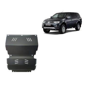   Mitsubishi Pajero Sport 2 2007-2025 SCUT Ocelový kryt motoru a chladiče