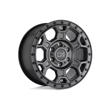   Alloy Wheel 17x8 ET45 5x160 Matte Gunmetal W/ Black Bolts Midhill Black Rhino