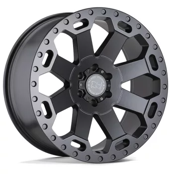   Alloy Wheel 17x9 ET-12 5x127 Matte Gunmetal Warlord Black Rhino