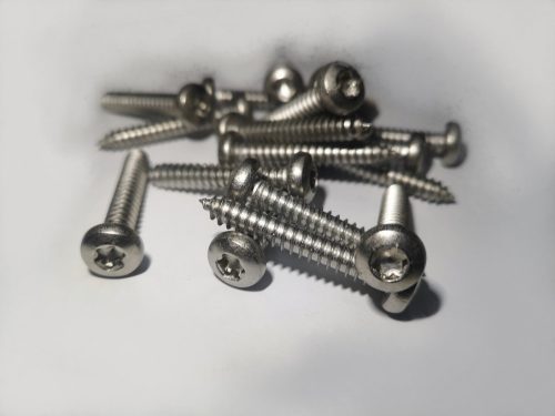 Hexalobular (6 Lobe) socket pan head tapping screws 38 mm