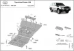 Ochranný kryt motoru SCUT pro Toyota Land Cruiser J100 1998-2008