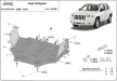 Ocelový ochranný kryt motoru pro Jeep Compass 2006-2016 SCUT