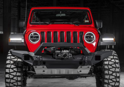 RIVAL4x4 hliníkový přední nárazník s držákem navijáku pro Jeep Wrangler JL, JK; Jeep Gladiator JT
