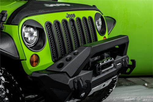 RIVAL4x4 hliníkový přední nárazník s držákem navijáku pro (krátký) pro JEEP WRANGLER JK, JL