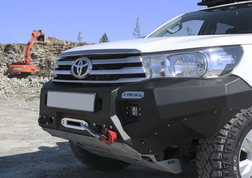 RIVAL4x4 hliníkový přední nárazník s držákem navijáku s LED světlem pro Toyota Hilux Revo 2015->