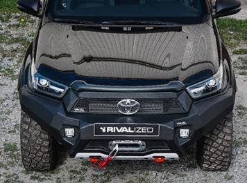 RIVAL4x4 hliníkový přední nárazník s držákem navijáku pro Toyota Hilux Rocco/Invincible 2021->