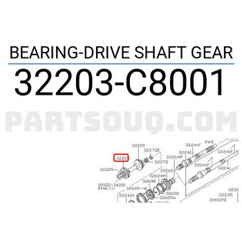 BEARING-DRIVE SHAFT GEAR