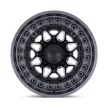 Alloy Wheel 20x10 ET-18 6x139.7 Matte Black W/ Gunmetal LIP Alpha Black Rhino