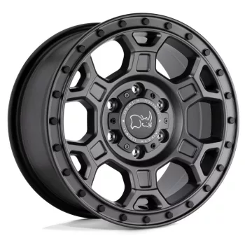   Alloy Wheel 16x8 ET45 5x160 Matte Gunmetal W/ Black Bolts Midhill Black Rhino