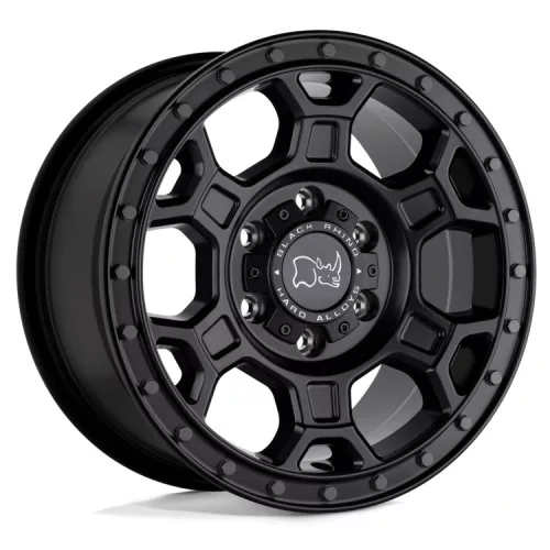 Alloy Wheel 16x8 ET45 5x160 Matte Black W/ Gunmetal Bolts Midhill Black Rhino