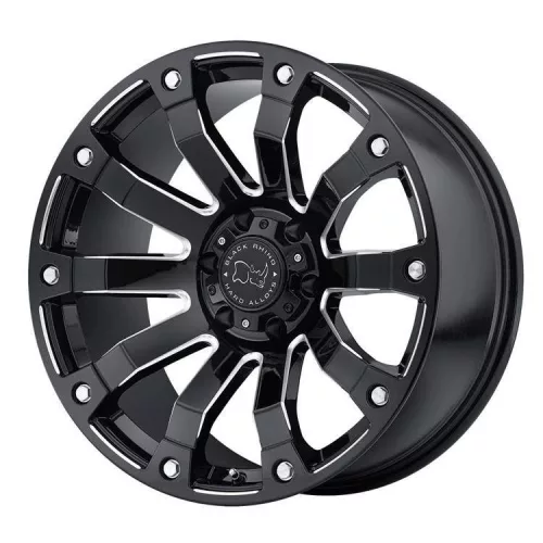 Alumínium felni 17x9 ET-12 5x127 Gloss Black Milled Selkirk Black Rhino