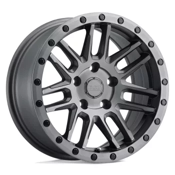   Alumínium felni 18x8 ET30 5x127 Matte Brushed Gunmetal W/ Black Bolts Arches Black Rhino