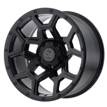   Black Rhino alu disky 18x8 ET35 5x120, matné, černé, Matte Black Overland