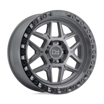   Alumínium felni 18x9 ET0 5x127 Battleship Gray W/ Black Ring Kelso Black Rhino