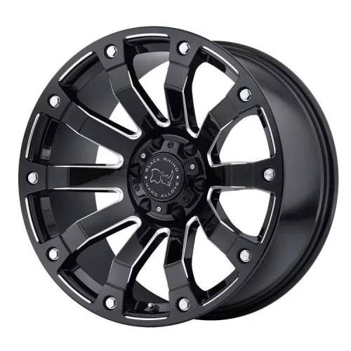 Alumínium felni 20x9 ET0 5x139.7 Gloss Black Milled Selkirk Black Rhino