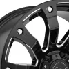   Alumínium felni 20x9 ET0 5x139.7 Gloss Black Milled Selkirk Black Rhino