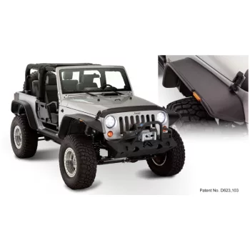   Sárvédő szélesítés Bushwacker Flat Style - Jeep Wrangler JK 2 ajtós modellhez