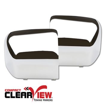   ClearView „Compact“ Kryty hlavy tažného zrcátka Chrome