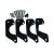 EFS 5,5 Degree Caster Correction Plates Nissan Patrol Y60, Y61
