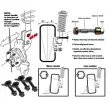 EFS Camber Bolt adjusting wheel angle for Suzuki Grand Vitara, KIA Sportage, Land Rover Freelander, Mitsubishi Pajero, Nissan Pathfinder R50, Toyota RAV4