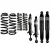 EFS felfüggesztés +40 mm futómű emelő készlet Mitsubishi Pajero III  V40 V60 V80 hosszú 5 ajtós 2000-2011