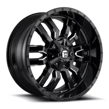   Alumínium felni 20x10 ET-19 6x135/6x139,7 D595 Sledge Gloss Black Milled Fuel