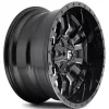   Alumínium felni 18x8 ET35 5x114.3/5x120 D596 Sledge Matte Black/Gloss Black Lip Fuel