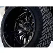 Alumínium felni 18x8 ET35 5x114.3/5x120 D596 Sledge Matte Black/Gloss Black Lip Fuel