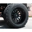 Alumínium felni 18x8 ET35 5x114.3/5x120 D596 Sledge Matte Black/Gloss Black Lip Fuel