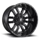 Alumínium felni 22x10 ET-18 6x135/6x139,7 D596 Sledge Matte Black Gloss Black LIP Fuel