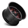   Alumínium felni 22x10 ET-19 6x135/6x139,7 D612 Stroke Gloss Black/Red Tinted Clear Fuel