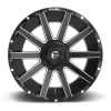   Alumínium felni 20x9 ET20 6x139,7/6x135 D616 Contra Matte Black Milled Fuel