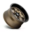 Alumínium felni 17x9 ET-12 5x127 D617 Podium Matte Bronze Black Bead Ring Fuel