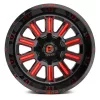   Alumínium felni 20x9 ET20 5x127/5x139.7 D621 Hardline Gloss Black Red Tinted Clear Fuel