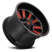Alumínium felni 20x9 ET20 5x127/5x139.7 D621 Hardline Gloss Black Red Tinted Clear Fuel