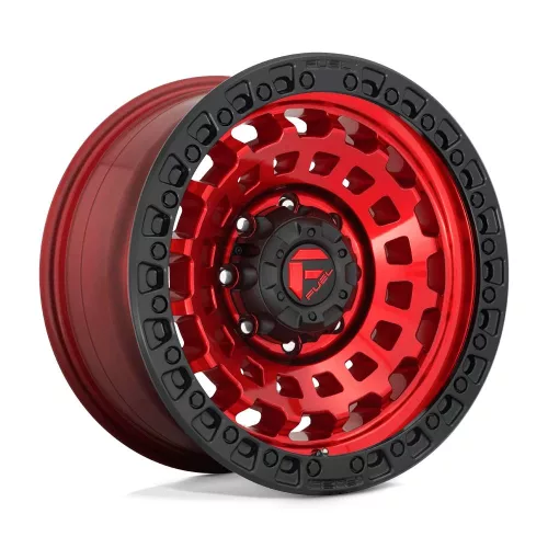 Alumínium felni 17x9 ET1 5x127 D632 Zephyr Candy RED Black Bead Ring Fuel