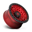 Alumínium felni 17x9 ET-12 6x139,7 D632 Zephyr Candy RED Black Bead Ring Fuel