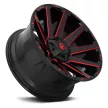 Fuel alu disky 18x9 ET-12 6x135/6x139,7 D643 Contra Gloss Black RED Tinted Clear