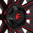 Fuel alu disky 18x9 ET-12 6x135/6x139,7 D643 Contra Gloss Black RED Tinted Clear