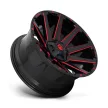 Alumínium felni 20x10 ET-18 5x114.3/5x127 D643 Contra Gloss Black RED Tinted Clear Fuel