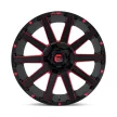 Alumínium felni 20x10 ET-18 5x114.3/5x127 D643 Contra Gloss Black RED Tinted Clear Fuel
