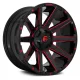 Alumínium felni 20x9 ET1 5x127/5x114.3 D643 Contra Gloss Black/Red Tinted Clear Accents Fuel
