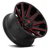   Alumínium felni 20x9 ET20 5x139.7/5x150 D643 Contra Gloss Black/Red Tinted Clear Fuel