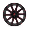   Alumínium felni 24x12 ET-44 6x135/6x139,7 D643 Contra Gloss Black RED Tinted Clear Fuel