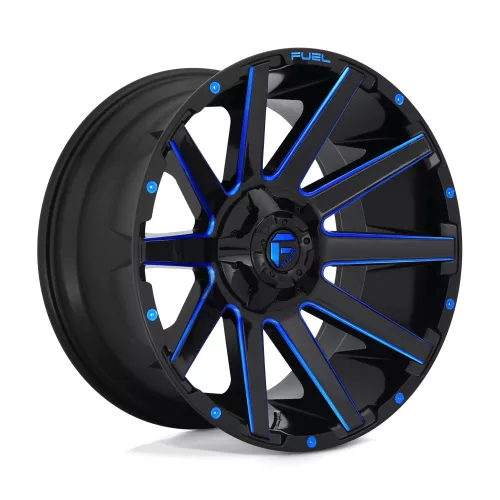 Alumínium felni 18x9 ET1 6x135/6x139,7 D644 Contra Gloss Black Blue Tinted Clear Fuel