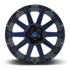   Alumínium felni 20x9 ET2 6x135/6x139,7 D644 Contra Gloss Black/Blue Tinted Clear Fuel