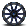 Alumínium felni 20x9 ET2 6x135/6x139,7 D644 Contra Gloss Black/Blue Tinted Clear Fuel