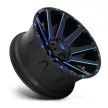 Alumínium felni 20x9 ET2 6x135/6x139,7 D644 Contra Gloss Black/Blue Tinted Clear Fuel